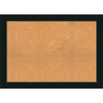 Framed Cork Board, Corvino Black Wood, 43x31