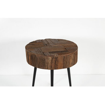 Palm Desert Reclaimed Wood Modern Side Table