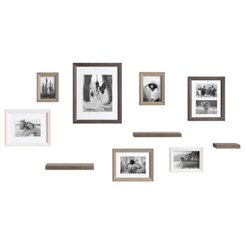 Bordeaux Gallery Wall Frame And Shelf Kit, Multi