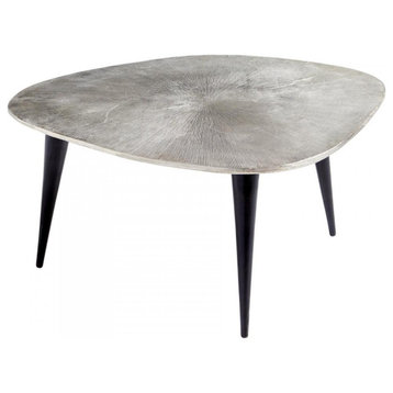 Triata Side Table, Raw Nickel And Bronze, Aluminum, 17.5"W (9713 MDMH6)