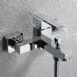 Contemporary Single Handle Wall Mount Bathtub Faucet T0512W - Bathtub Faucets