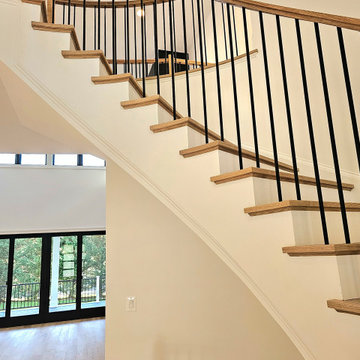 Project #110 | Beautiful Curved Staircase with Circular Balcony