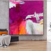'Fiesta'  60x60 inches Pink Contemporary Art Large Modern Painting MADE TO ORDER