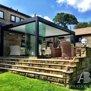 Louvered roof installation