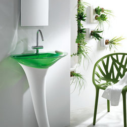 Modern Bathroom Powder Room Sink - Bathroom Vanities And Sink Consoles