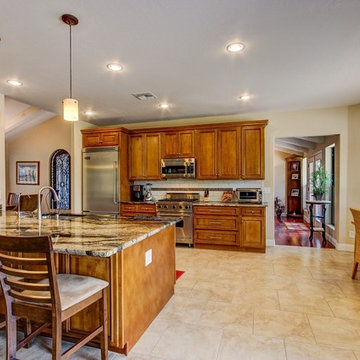 Kitchen remodel, Fireplace renovation, Wet bar