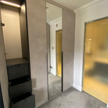 Bespoke Wardrobes, Media Wall & Dressing Area - Brookmans Park AL9