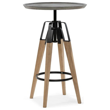 Suzette Modern Concrete & Oak Bar Table $1,362.00