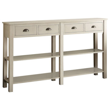 Bowery Hill 72" Console Table in Cream