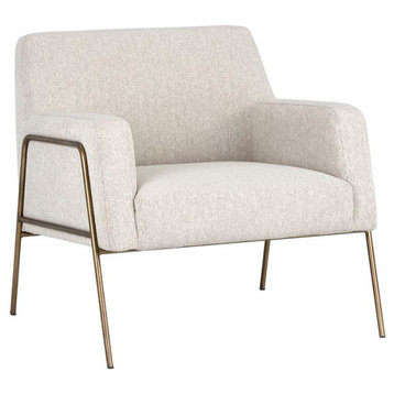 Cybil Lounge Chair, Dove Cream
