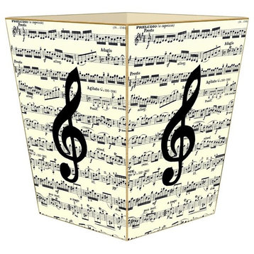 Sonata with G Clef Wastepaper Basket
