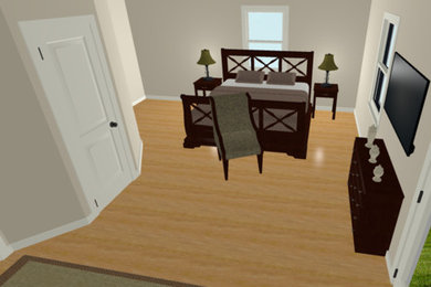 Inspiration for a modern bedroom remodel in DC Metro
