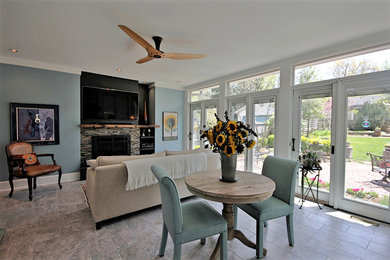 Elegant sunroom photo in Other
