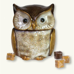 Hoot Owl Cookie & Candy Jar - Kitchen Canisters And Jars