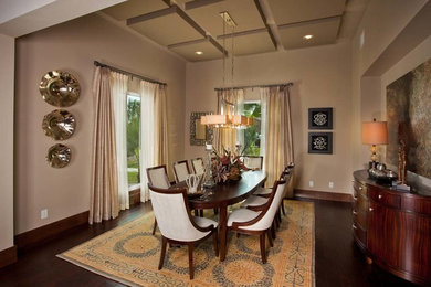 Example of a dining room design in Orange County
