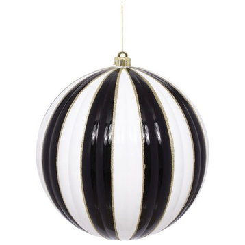 Mark Roberts 2020 Christmas Joy Ball Ornament, 12.5", Black/White