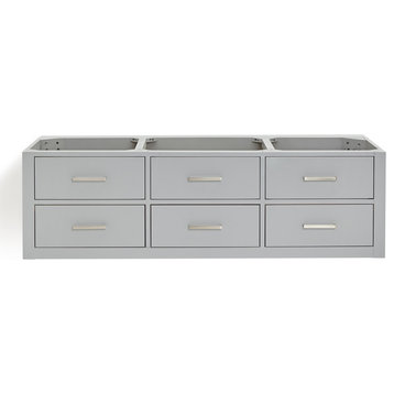 Ariel W060S-BC Hutton 60" Double Wall Mounted Vanity Cabinet Only - Grey