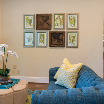 Colorful remodel, transitional style