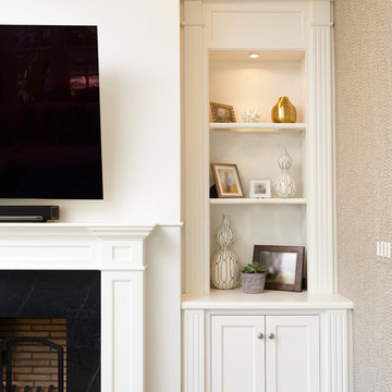Multi-Room Custom Cabinetry With Beaded Inset & Full Overlay