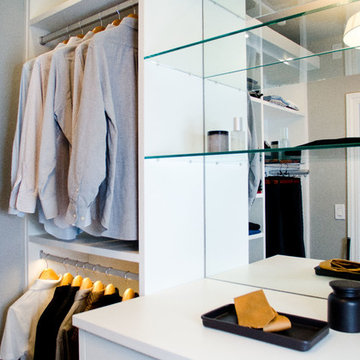 Sleek Walk-In Closet