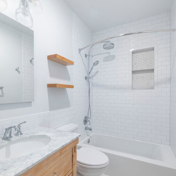 Modern Farmhouse Bathroom Remodel / Arlington , VA