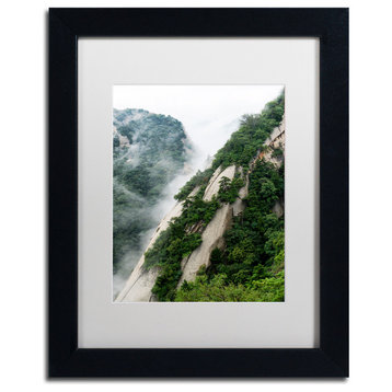 Philippe Hugonnard 'Mt Huashan II' Art, Black Frame, White Matte, 14"x11"
