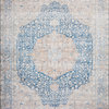 Blue Tangerine Printed Polyester Layla Area Rug by Loloi II, 3'-6"x5'-6"