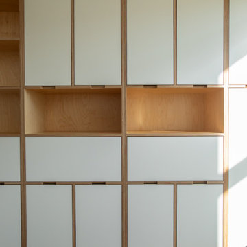 Inset Slab-front Plywood Built-in