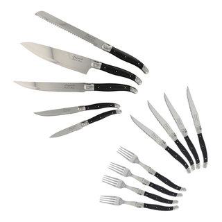 Shop Coltellerie Berti For Match Stainless Steel & Lucite Curved Paring  Knife & Wooden Block Set