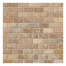 50 Most Por Traditional Travertine Mosaic Tile For 2018 Houzz Tiay Tumbled Tuscany Scabos Travertine Tile Sample Mosaic