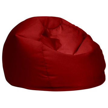 Sorra Home Crimson Indoor/Outdoor Bean Bag Chair for All Ages