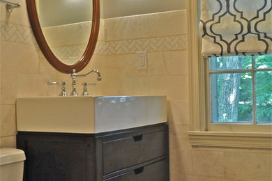 Inspiration for a contemporary bathroom remodel in New York