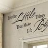Wall Decal Sticker Quote Vinyl Art Lettering Letter The Little Things Life IN51