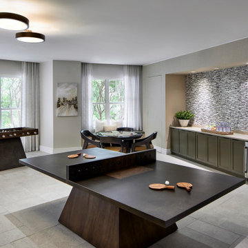 Co-working and Entertainment Area for Luxury Apartments