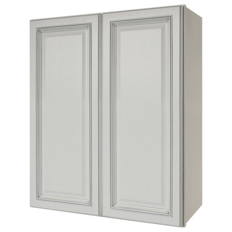 Sunny Wood RLW3036-A Riley 30"W x 36"H Double Door Wall Cabinet - White