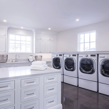 Transitional Laundry Room