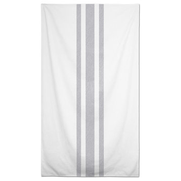 Textured Stripes Dark Gray 58x102 Tablecloth
