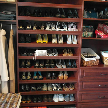 large Cherry Master Walk In Closet