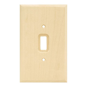 Unfinished Wood Franklin Brass W10688-UN-C Square Quad Toggle Switch Wall Plate//Switch Plate//Cover