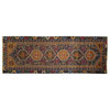 Blue Tribal Hand Knotted Oriental Runner 3' X 9' Handmade Wool Persian Rug P745