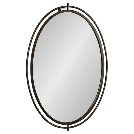 Baron Pivot Mirror, Bronze 23x35