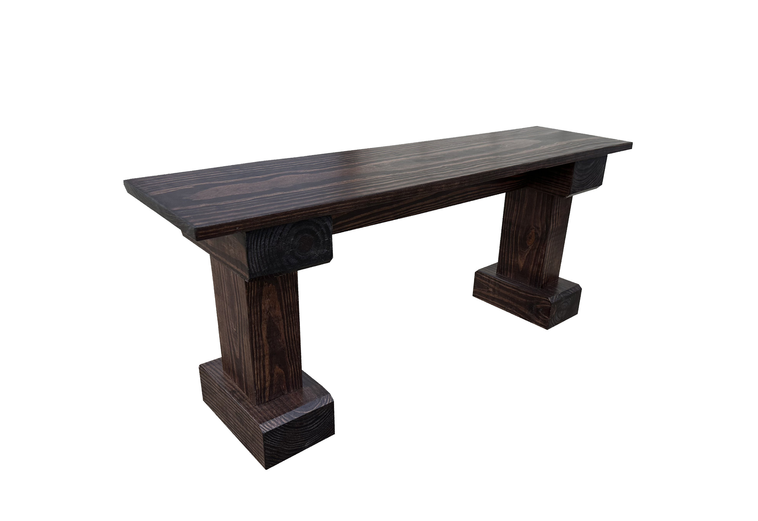 Red Mahogany Wyoming Bench, 36 Inches - Rustic - Outdoor Benches - by ...