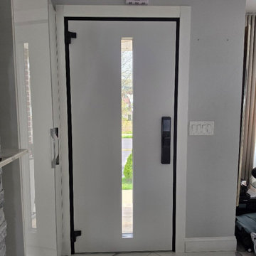 Hiddex 0155 Ardesia Nero with Smart Camera FingerPrint 300 Handle and Lock