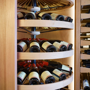 Wine Wheel Corner Racking by Revel