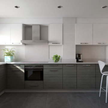 COCINA INTEGRADA EN EL SALÓN