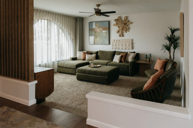 Trendy family room photo in Phoenix