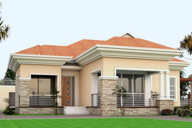 Inspiration for a mediterranean exterior home remodel in Other