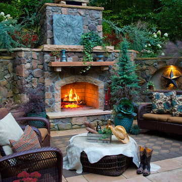 Outdoor Fireplace and Patio