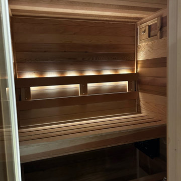 Compact Basement Sauna
