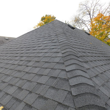 Asphalt Shingles Certainteed Landmark Moire Black Roof Installation